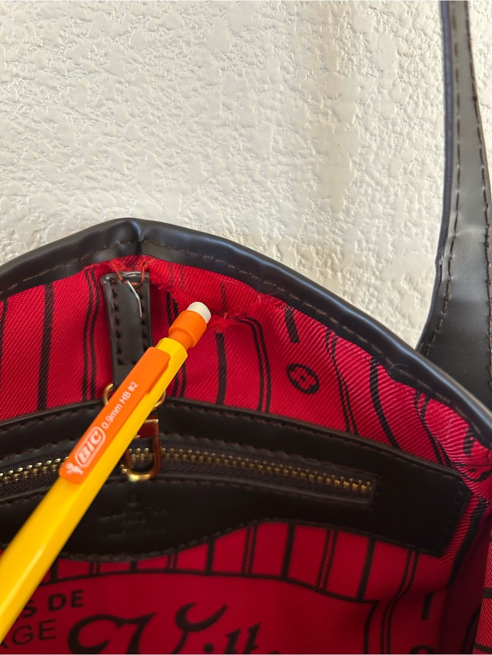 Brown Checkered Tote Bag - Picture 15 of 15